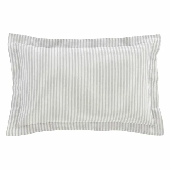 Coupon ๐ The Edited Life Leighton Grey Striped Linen Blend Oxford Pillowcase ๐ 4 Coupon ๐ The Edited Life Leighton Grey Striped Linen Blend Oxford Pillowcase ๐ - Image 2