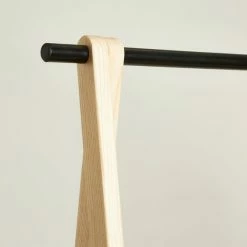 Deals ⭐ The Edited Life Ash Wood Clothes Rail with Storage Shelf 🎉 -The Edited Life sale 1000182495 alt04