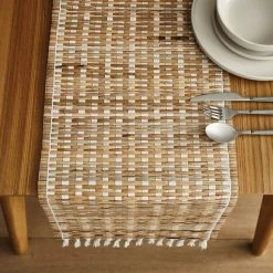 Cheapest 🤩 The Edited Life Banana Leaf Table Runner ⌛ -The Edited Life sale 1000182762 alt03