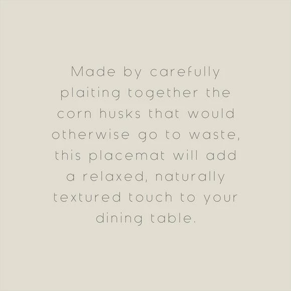 Outlet 🛒 The Edited Life Corn Husk Square Placemat 🎁 4 Outlet 🛒 The Edited Life Corn Husk Square Placemat 🎁 - Image 3