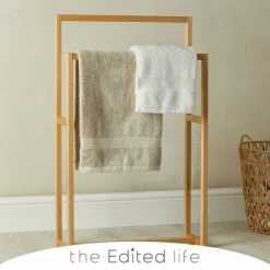 Best deal ❤️ The Edited Life Ash Wood Free Standing Towel Rail 😉