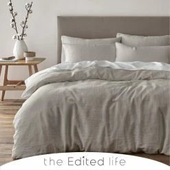 Cheap ✔️ The Edited Life Rowan 100% Linen Duvet Cover and Pillowcase Set 🌟