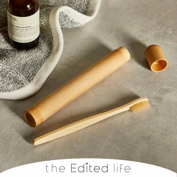 Buy 🔥 The Edited Life Bamboo Toothbrush Holder and Toothbrush 😍 3 Buy 🔥 The Edited Life Bamboo Toothbrush Holder and Toothbrush 😍