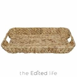 Buy 💯 The Edited Life Rectangular Water Hyacinth Tray 😉