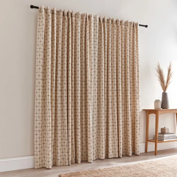 Hot Sale 💯 The Edited Life Nomadic Check Unlined Ecru Hidden Tab Top Curtains 🌟 7 Hot Sale 💯 The Edited Life Nomadic Check Unlined Ecru Hidden Tab Top Curtains 🌟 - Image 5