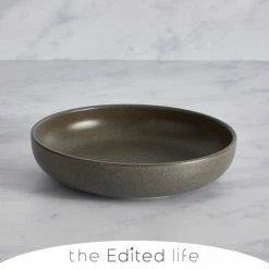 Buy 𧨠The Edited Life Urban Charcoal Stoneware Pasta Bowl π