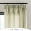 Promo ⭐ The Edited Life Linen Look Fern Tab Top Pencil Pleat Curtains 🎁
