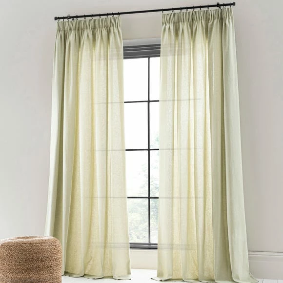 Promo ⭐ The Edited Life Linen Look Fern Tab Top Pencil Pleat Curtains 🎁 3 Promo ⭐ The Edited Life Linen Look Fern Tab Top Pencil Pleat Curtains 🎁 - Image 2