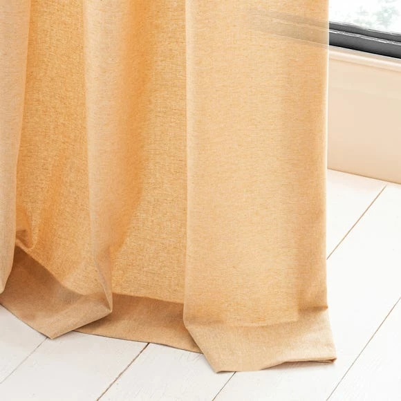 Coupon 👍 The Edited Life Linen Look Ochre Tab Top Pencil Pleat Curtains 😀 7 Coupon 👍 The Edited Life Linen Look Ochre Tab Top Pencil Pleat Curtains 😀 - Image 5