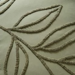 Buy ⌛ The Edited Life Tufted Leaf Olive 100% Organic Cotton Duvet Cover and Pillowcase Set ⭐ 9 Buy ⌛ The Edited Life Tufted Leaf Olive 100% Organic Cotton Duvet Cover and Pillowcase Set ⭐ -The Edited Life sale 30726059 alt03