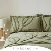 Best reviews of ⭐ The Edited Life Tufted Leaf Olive 100% Organic Cotton Oxford Pillowcase 🥰 -The Edited Life sale 30726093