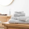 Hot Sale 😀 The Edited Life The Edited Life Naturally Soft Silver Towel 🛒 -The Edited Life sale 30747413