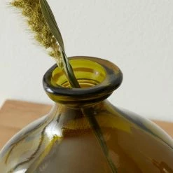 Best deal 🔥 The Edited Life Recycled Glass Vase 18cm Olive 🔥 -The Edited Life sale 30765430 alt02