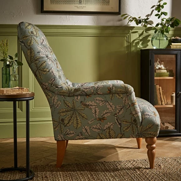 Brand new ⭐ The Edited Life Bibury Button Back Chair Arboretum Print ✔️ 5 Brand new ⭐ The Edited Life Bibury Button Back Chair Arboretum Print ✔️ - Image 3