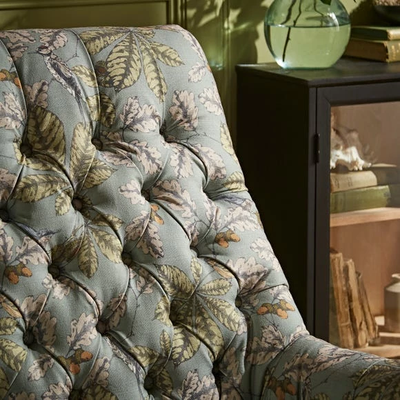 Brand new ⭐ The Edited Life Bibury Button Back Chair Arboretum Print ✔️ 7 Brand new ⭐ The Edited Life Bibury Button Back Chair Arboretum Print ✔️ - Image 5
