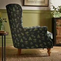 Budget 👍 The Edited Life Charlbury Wing Chair Marsh Botanical Print 🌟 -The Edited Life sale 30786696 alt02